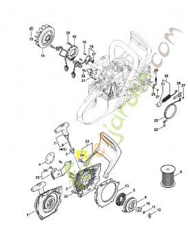 Vis a douille m5 1141-790-6100. Pièce détachée Stihl 