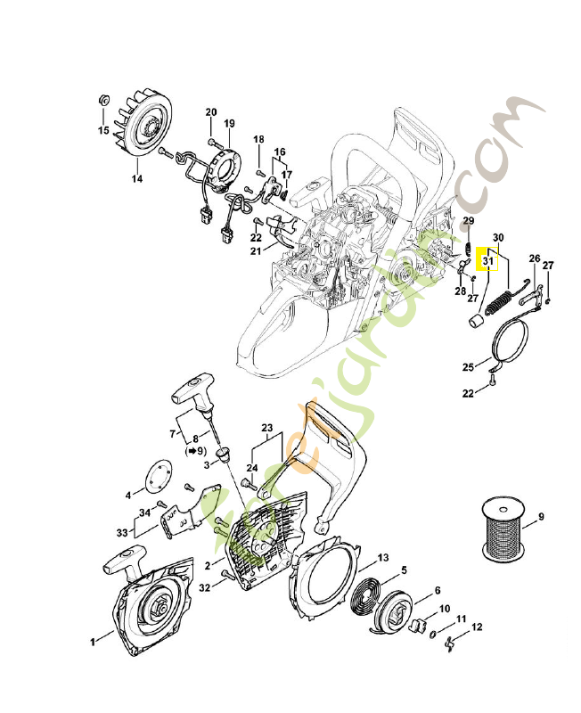 Tuyau 1141-162-8000. Pièce de rechange Sithl