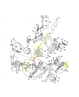 Boîtier d'injection 1147-130-4504. Pièce détachée Stihl 