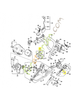 Injecteur 0000-130-3307. Pièce détachée Stihl 