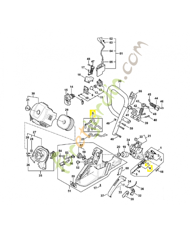 Injecteur 0000-130-3307. Pièce détachée Stihl 