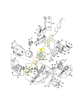 Jeu de tuyaux flexibles 1147-007-2000. Pièce détachée Stihl