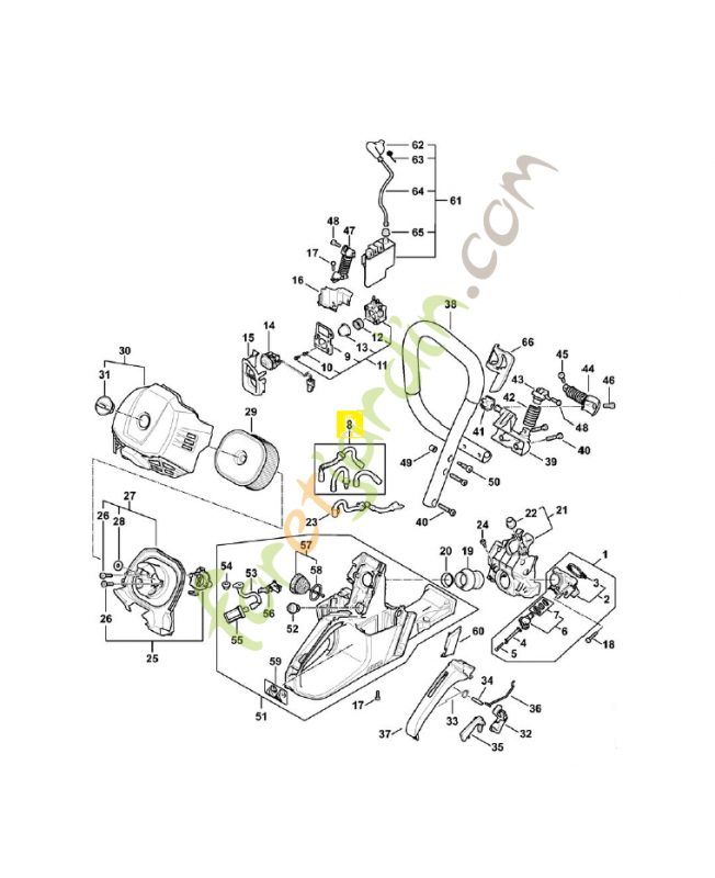Jeu de tuyaux flexibles 1147-007-2000. Pièce détachée Stihl