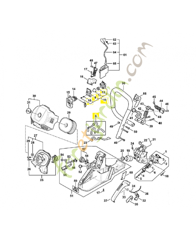 Pompe d'injection 1147-130-0302. Pièce détachée Stihl 