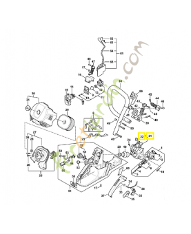 Capot de canalisation d'air 1147-080-0901. Pièce détachée Stihl 
