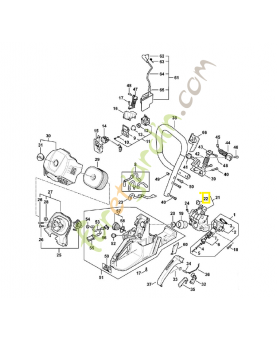 Douille 1147-080-1700. Pièce détachée Stihl 