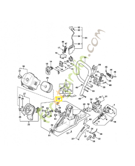 Tuyau d'impulsions 1147-141-8600. Pièce détachée Stihl 