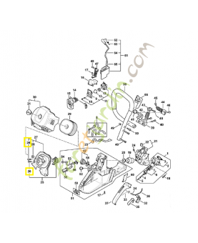 Vis cylindrique is-m5x22 9022-500-1020. Pièce détachée Stihl 