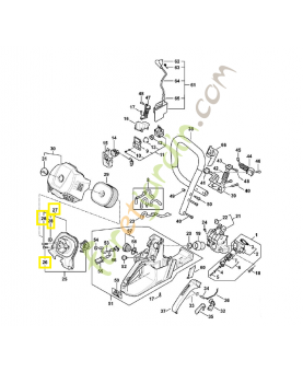 Socle de filtre 1147-140-1202. Pièce détachée Stihl