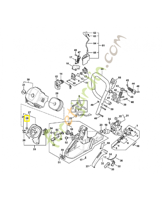 Joint 1144-129-0900. Pièce détachée Stihl