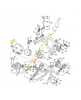 Verrou 1144-141-2300. Pièce détachée Stihl