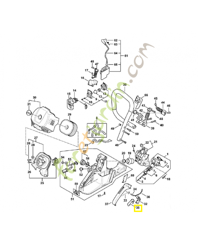 Levier 1141-182-0800 stihl Levier 1141-182-0800 stihl