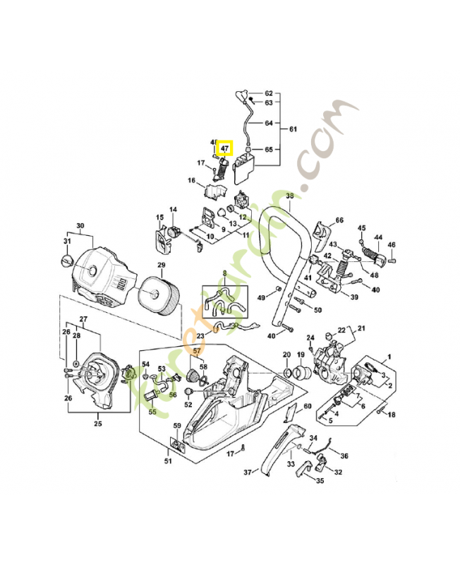 Av-ressort 1147-790-8300. Pièce détachée Stihl Av-ressort 1147-790-8300. Pièce détachée Stihl
