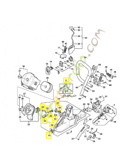 Carter de réservoir 1147-350-0801. Pièce détachée Stihl