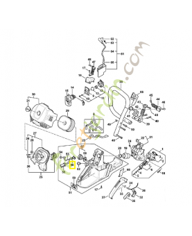 Attache de câble 1147-448-1200. Pièce détachée Stihl 