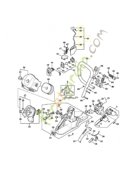 Appareil de commande 1147-400-4702. Pièce détachée Stihl 