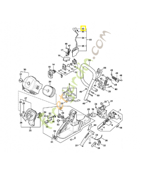 Contact de câble d'allumage 1147-405-1000. Pièce détachée Stihl 