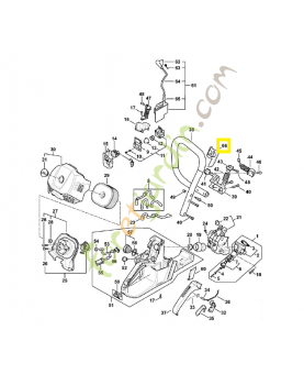 Plaque de protection 1147-798-3600. Pièce détachée Stihl 