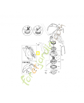 Carter moteur 4522-600-0830- pièce de rechange stihl fsa 57
