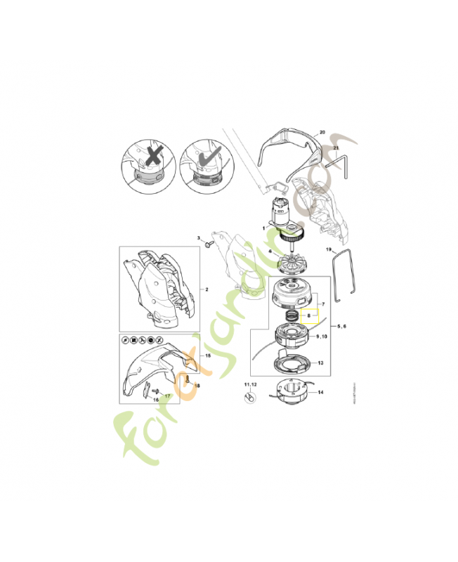 Ressort de pression 4009-997-3100- piece de rechange stihl
