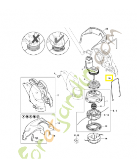Etrier 4816-713-3400. Pièce de rechange Sithl / Vicking