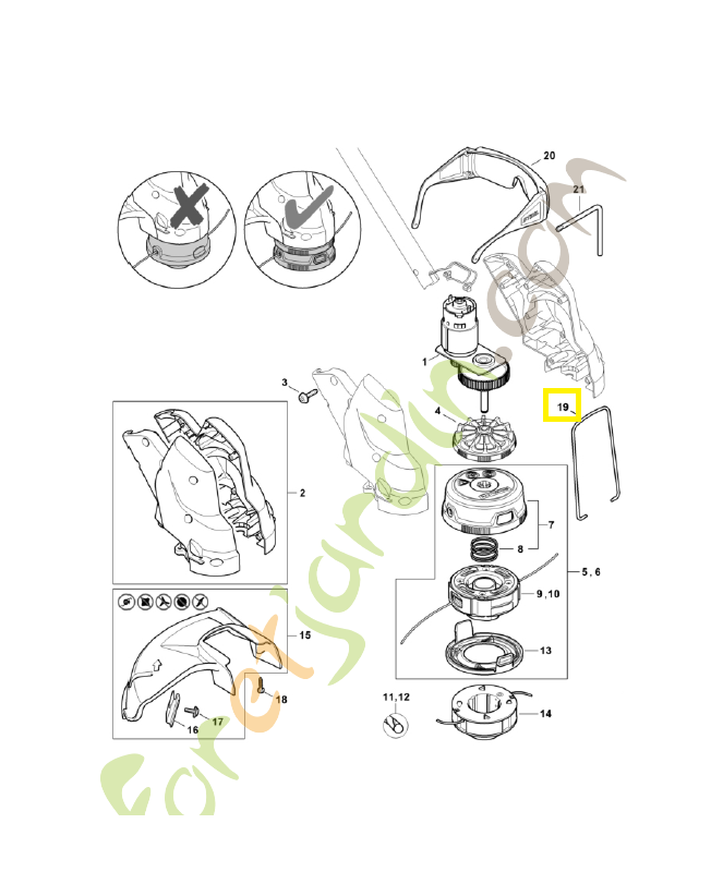 Etrier 4816-713-3400. Pièce de rechange Sithl / Vicking