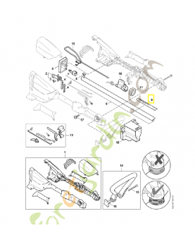 Autocollant 0000-967-7341. Pièce détachée Stihl / Vicking