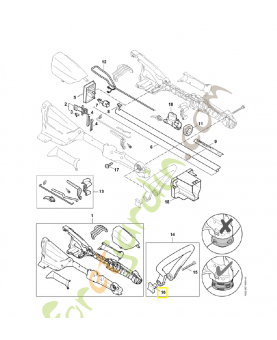 Écrou a ailettes 4138-716-1200. Pièce de rechange Sithl / Vicking