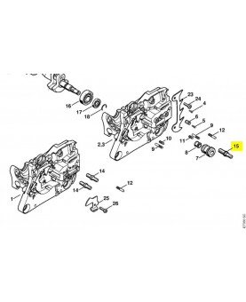 Vis à embase m8 Stihl réf. 0000-664-2405