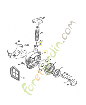 Couvercle de lanceur 4148-190-0400. Pièce de rechange Sithl