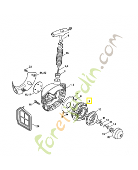 Poulie a câble 4147-190-1012. Pièce de rechange Sithl