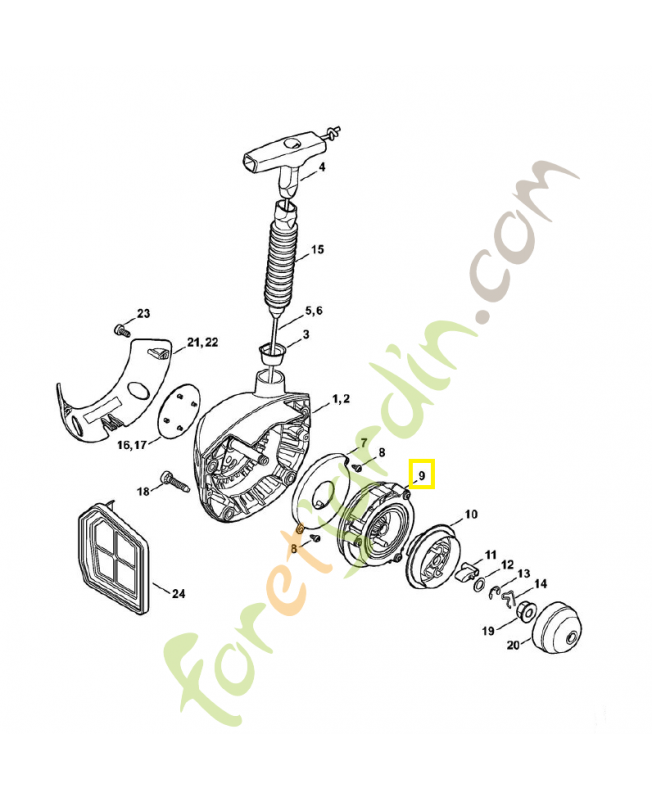 Poulie a câble 4147-190-1012. Pièce de rechange Sithl Poulie a câble 4147-190-1012. Pièce de rechange Sithl