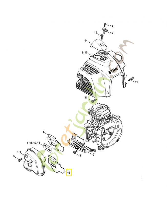 Tôle de refroidissement 4147-141-3200. Pièce de rechange Sithl  Tôle de refroidissement 4147-141-3200. Pièce de rechange Sithl