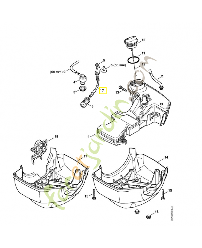 Tuyau essence  référence 4147-358-0800 stihl