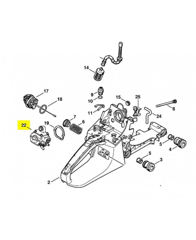 Carburateur hd 32 1133-120-0607. Pièce détachée Stihl / Vicking