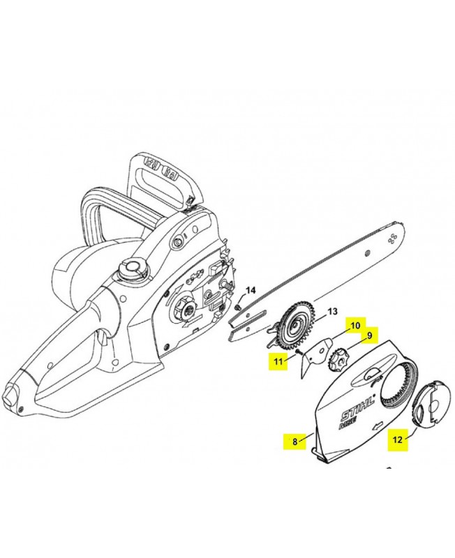 Repère 8-9-10-11-12 Carter