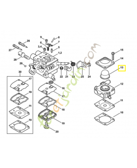 Capuchon 4147-121-2702. Pièce détachée Stihl 