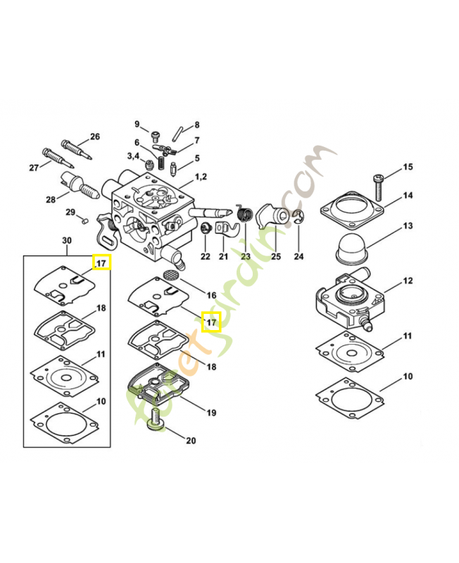 Membrane de pompe 1129-121-4800. Pièce de rechange Sithl