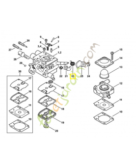 Ressort coude 4147-122-3201. Pièce détachée Stihl 