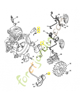 Module d'allumage fs 240/260ce et autres 4147-400-1313. Pièce de rechange Sithl