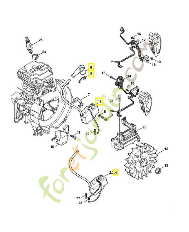 Module d'allumage fs 240/260ce et autres 4147-400-1313. Pièce de rechange Sithl  Module d'allumage fs 240/260ce et autres 4147-400-1313. Pièce de rechange Sithl