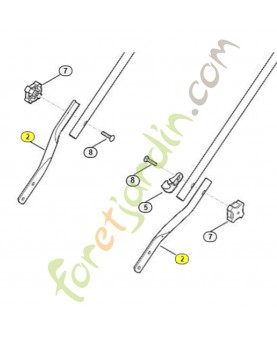 Partie inf. du guidon 6350-763-4800