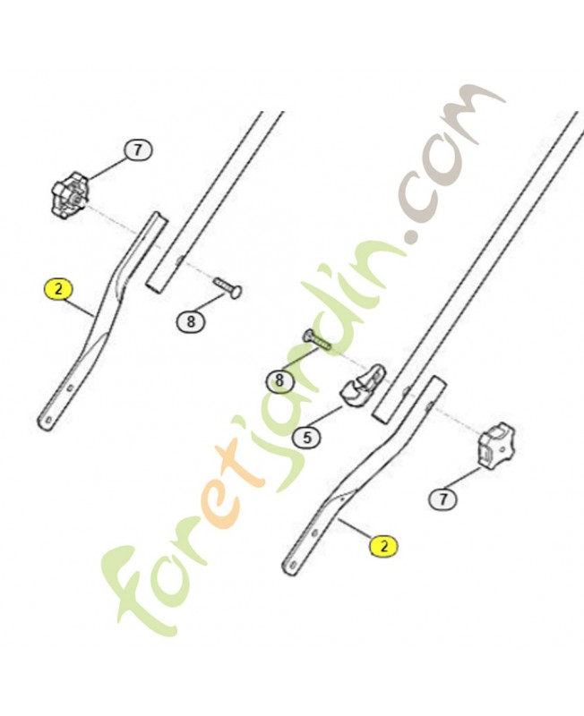Partie inf. du guidon 6350-763-4800