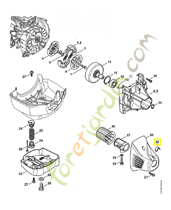 Attache de câble 4128-792-2400. Pièce de rechange Sithl 
