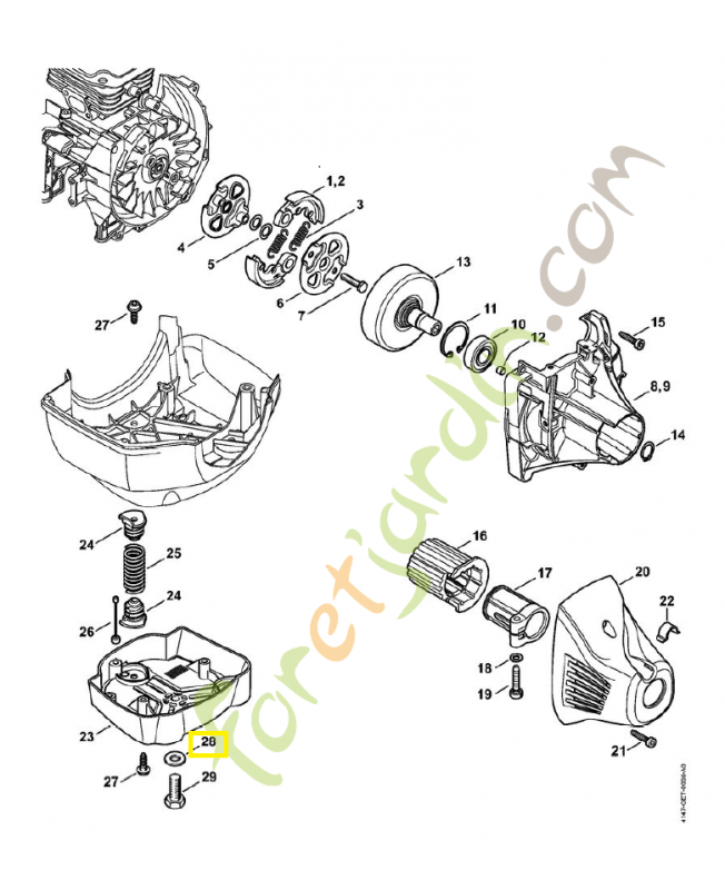 Rondelle m10 9291-021-0200. Pièce de rechange Sithl 