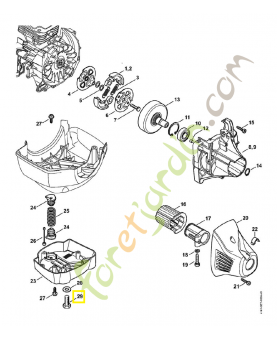 Vis six pans 9008-318-2361. Pièce détachée Stihl