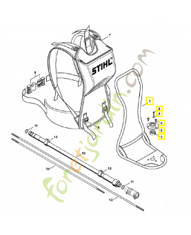 Cadre porteur 4147-790-6801. Pièce de rechange Sithl