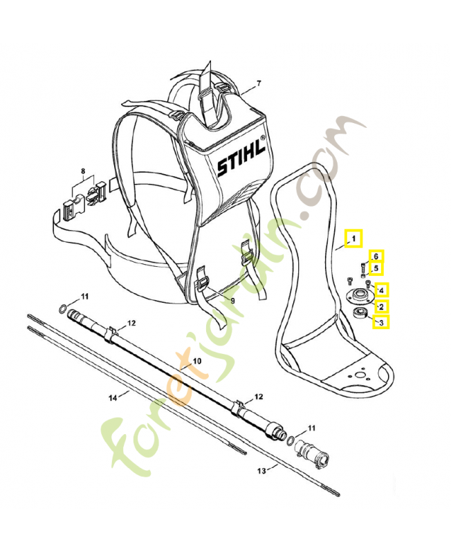 Cadre porteur 4147-790-6801. Pièce de rechange Sithl  Cadre porteur 4147-790-6801. Pièce de rechange Sithl