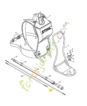 Cable flexible fr 460 4147-711-3300. Pièce de rechange Sithl