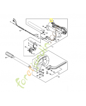 Poignée 4180-790-0301. Pièce détachée Stihl / Vicking